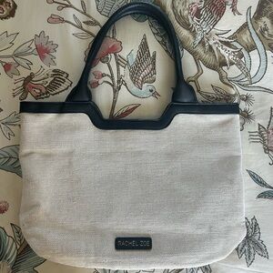 Rachel Zoe Elegant Black and Cream Tote